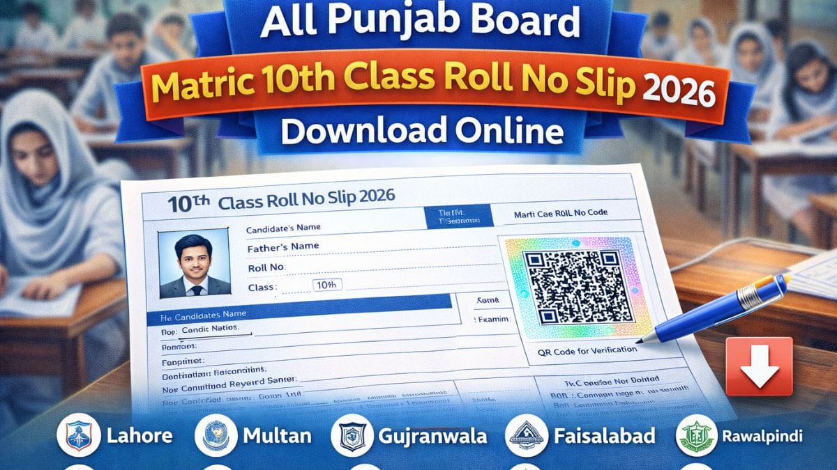 All Punjab Board Matric 10th Class Roll No Slip 2026 – Download Online
