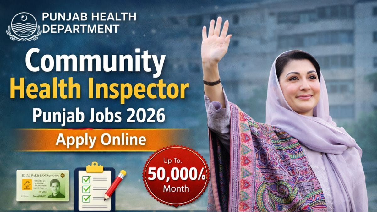 Community Health Inspector Punjab Jobs 2026 Apply Online