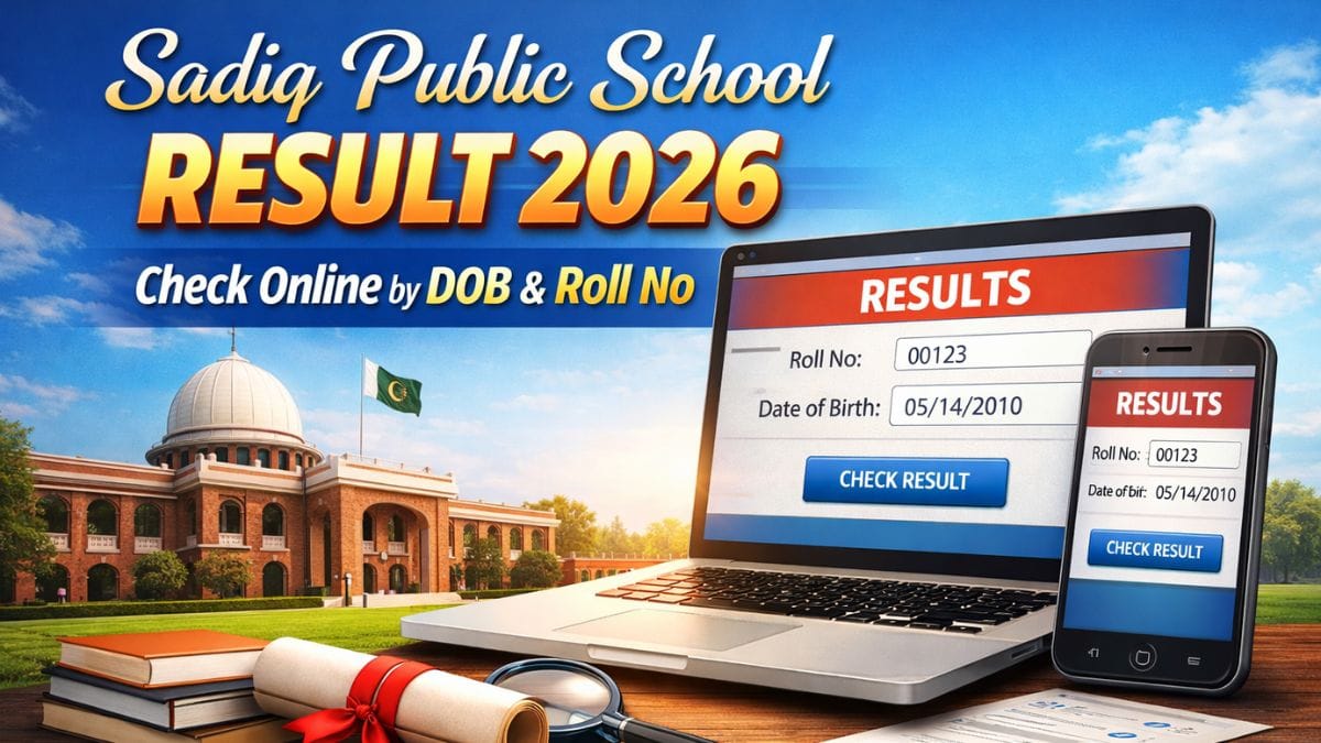 Sadiq Public School Result 2026 Check Online by DOB and Roll No