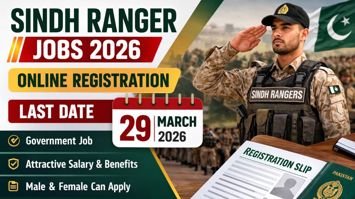 Sindh Ranger Jobs 2026 Online Registration Last Date